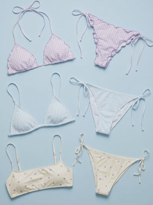 Dots, Stripes & Checks Bikini Swimsuits