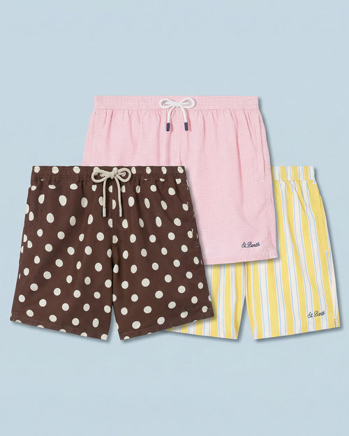 Dots, Stripes & Checks Swim Shorts