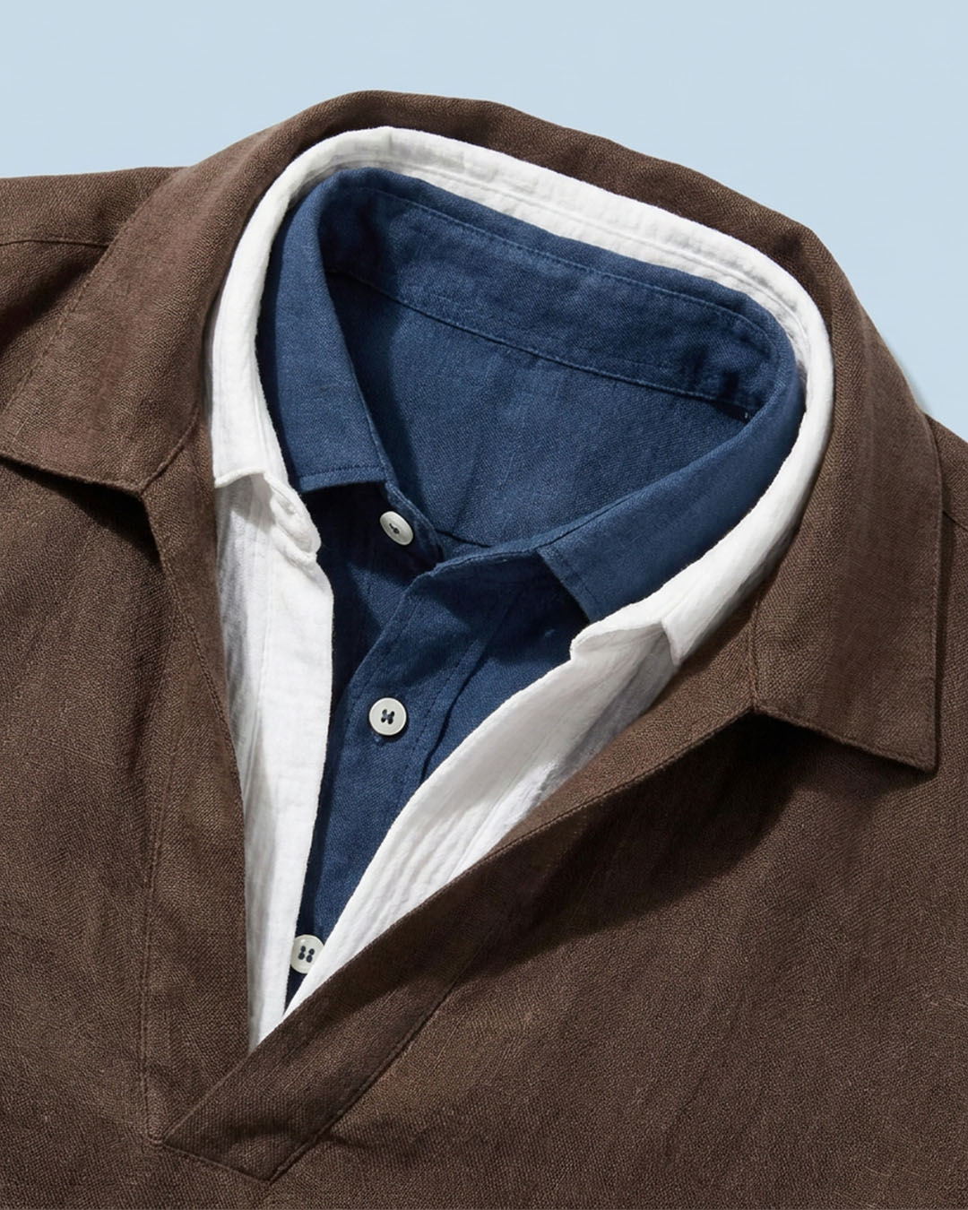 Man Half-Button Shirts