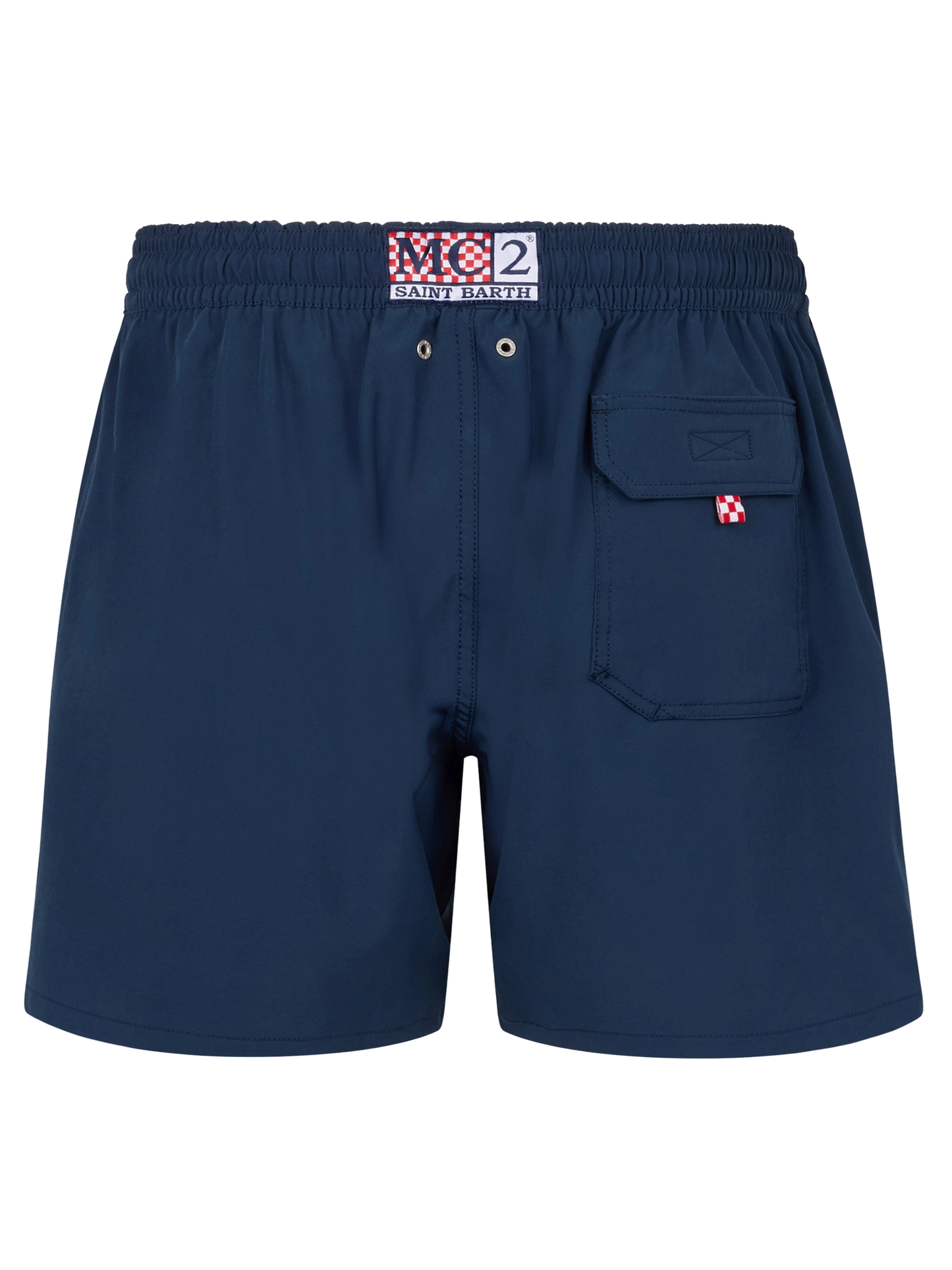 Comfort classic stretch swim shorts with Dal Padel alla Brace embroidery | INSULTI LUMINOSI SPECIAL EDITION