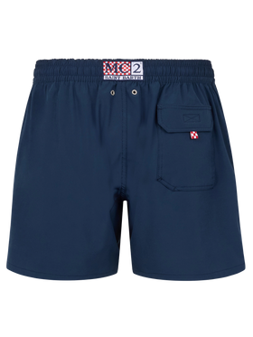 Comfort classic stretch swim shorts with Dal Padel alla Brace embroidery | INSULTI LUMINOSI SPECIAL EDITION