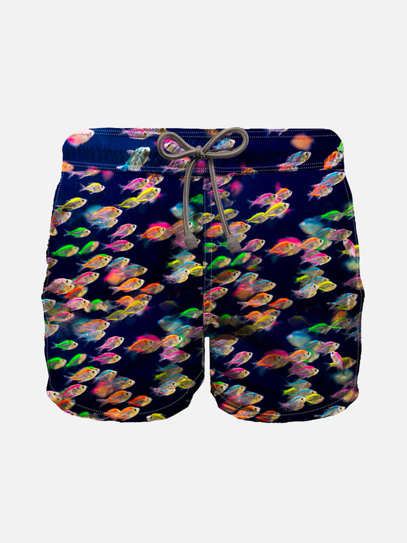 Badehose für Jungen mit Fisch-Print