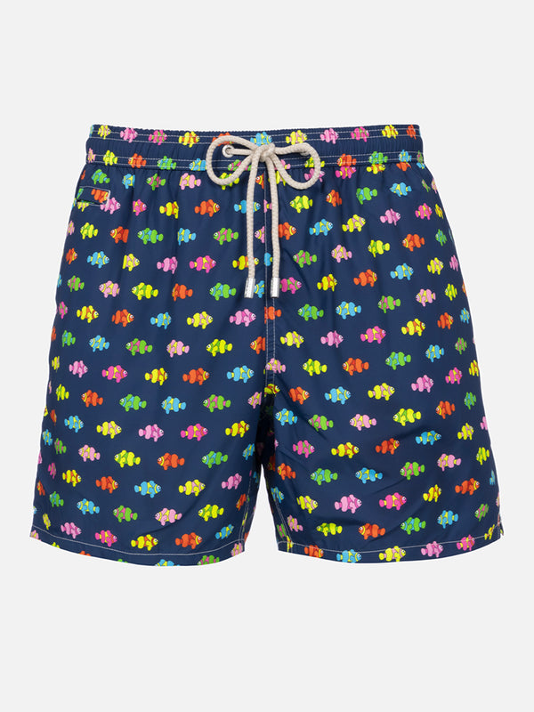 Herren-Badeshorts aus leichtem Stoff Lighting Micro Fantasy mit Clownfisch-Aufdruck