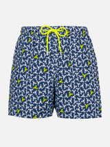 Herren-Badeshorts aus leichtem Stoff Lighting Micro Fantasy mit Hummer-Print