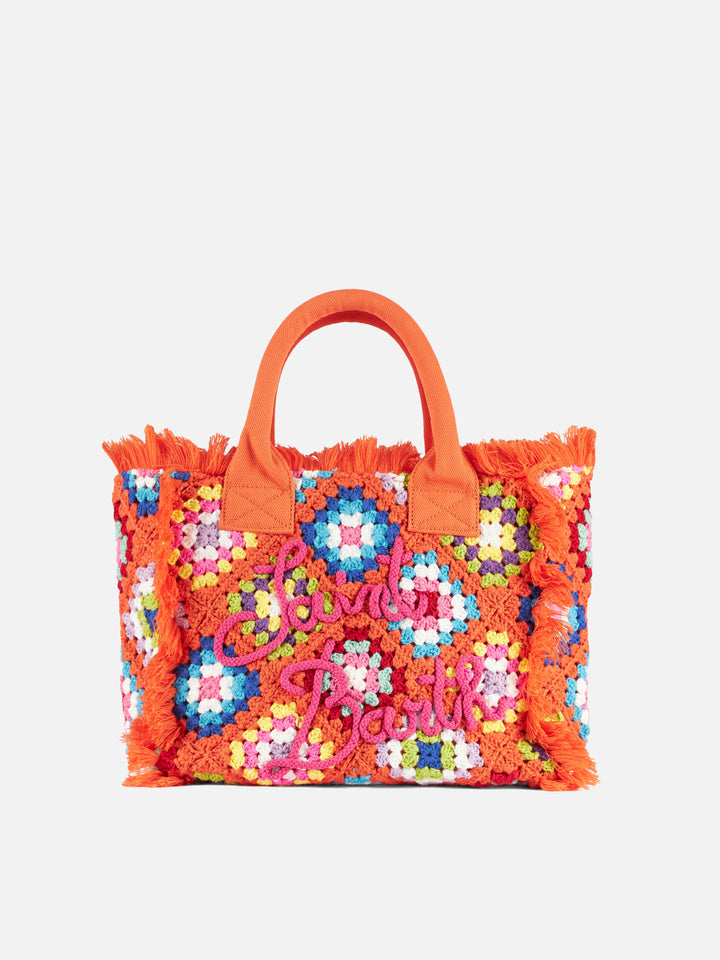 Colette Häkeltasche mit orangefarbenem Fliesenmuster