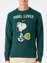 Maglione verde da uomo con stampa Snoopy | SNOOPY - EDIZIONE SPECIALE PEANUTS™