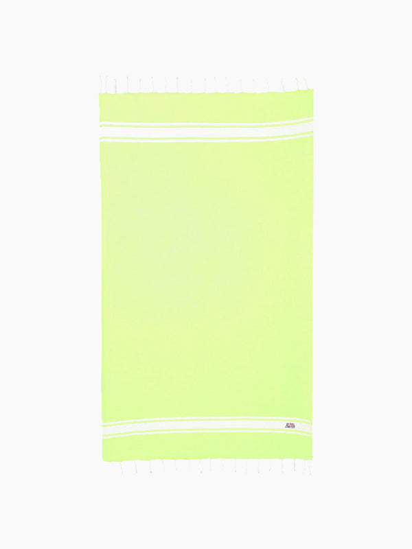 Fluo yellow Foutas cotton towel