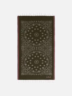 Weicher Jacquard-Fouta mit Wellenbesatz