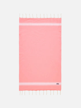 Handtuch aus rosa Fluo-Baumwolle