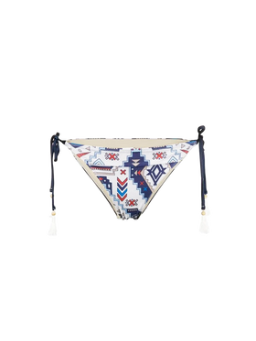 Woman swim briefs with glitter aztec print - MC2 Saint Barth