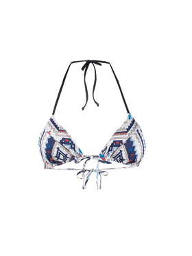 Woman triangle top swimsuit with glitter aztec print - MC2 Saint Barth