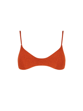 Orange lurex top bralette