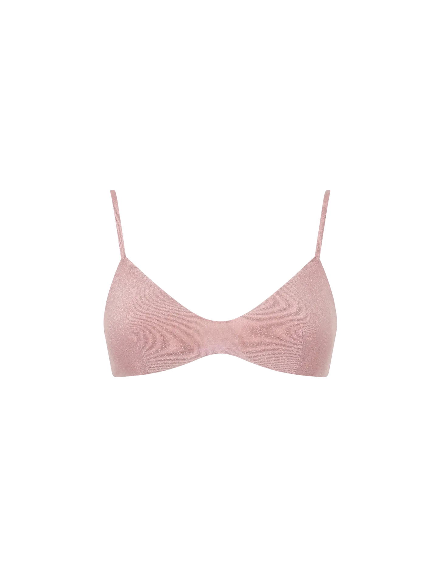 Pink lurex bralette