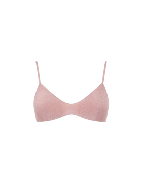 Pink lurex bralette