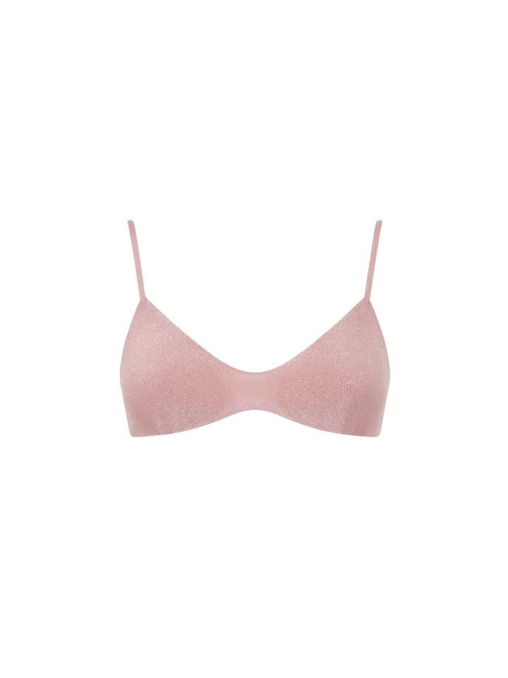 Pink lurex bralette - MC2 Saint Barth