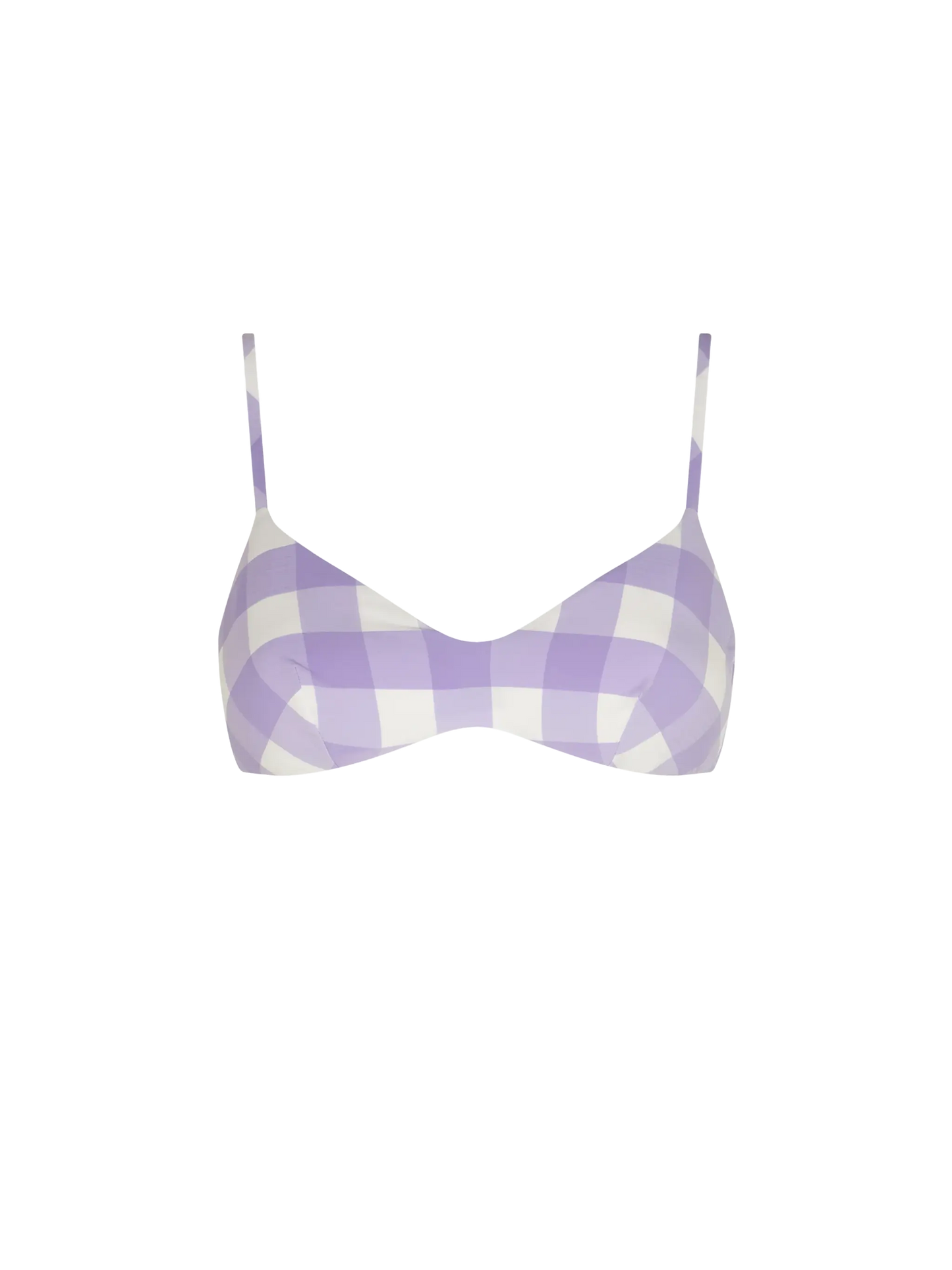 Lilac gingham bralette - MC2 Saint Barth