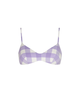Lilac gingham bralette - MC2 Saint Barth