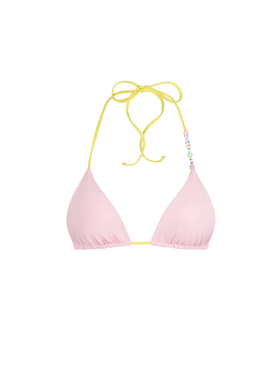 Doubleface-Triangel-Top in Pastellfarben