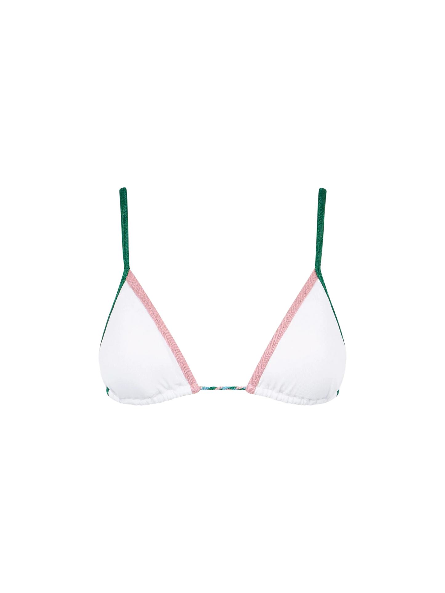 Ribbed triangle with lurex edges