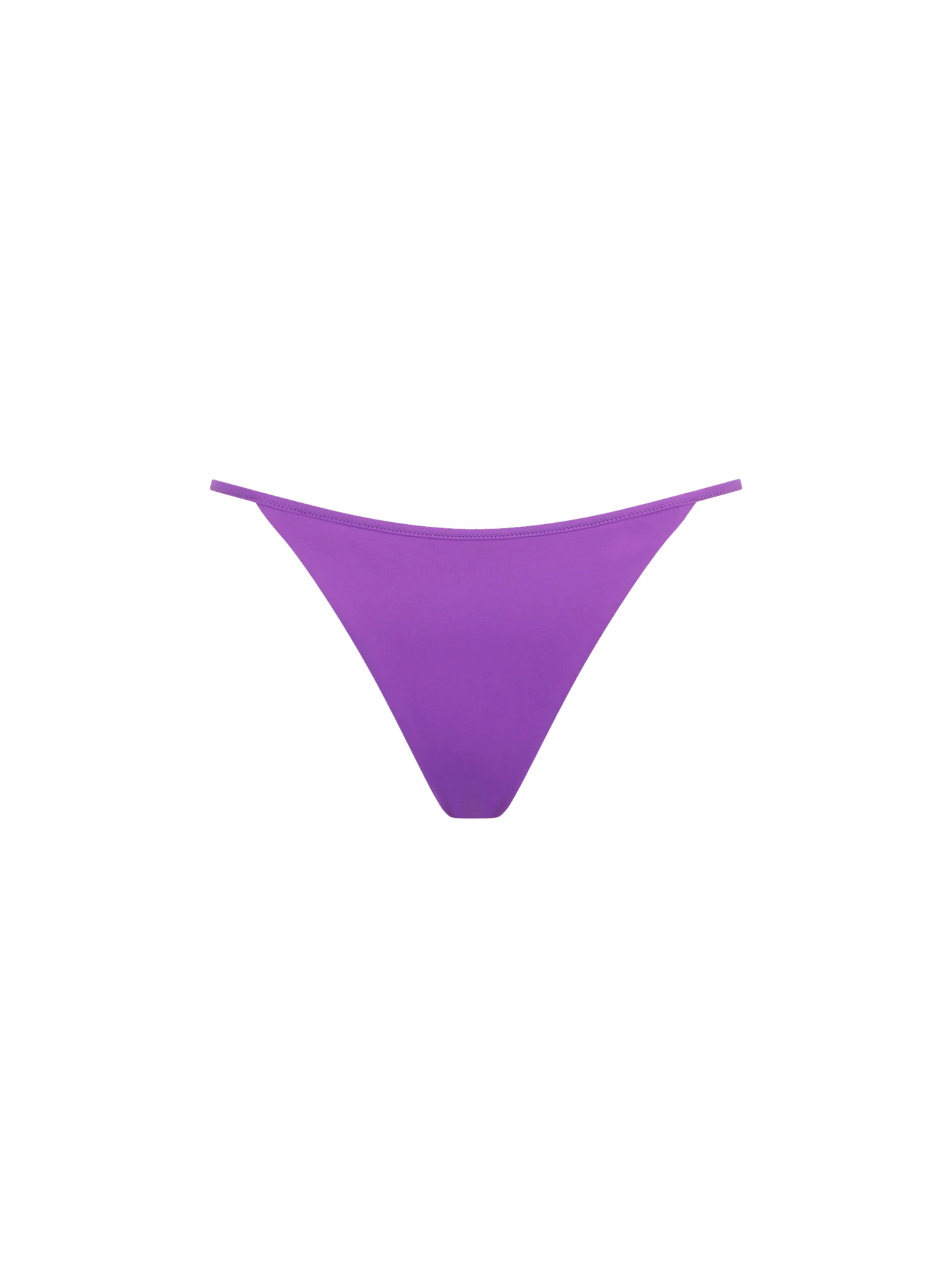 Woman purple cheeky swim briefs