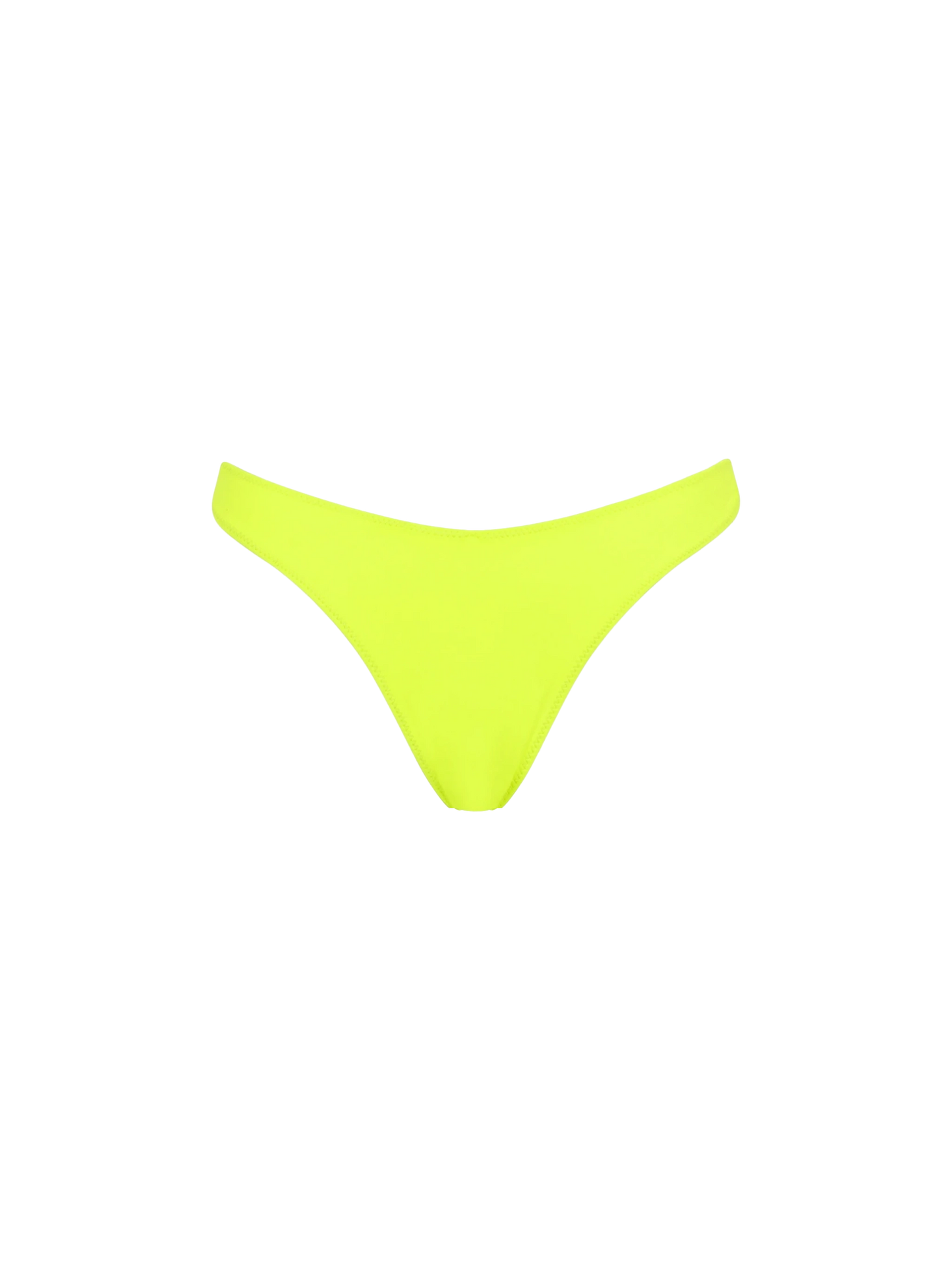 Slip da bagno da donna sgambato giallo fluo