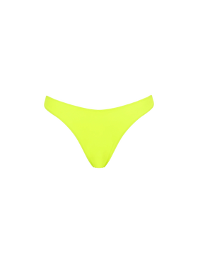 Slip da bagno da donna sgambato giallo fluo