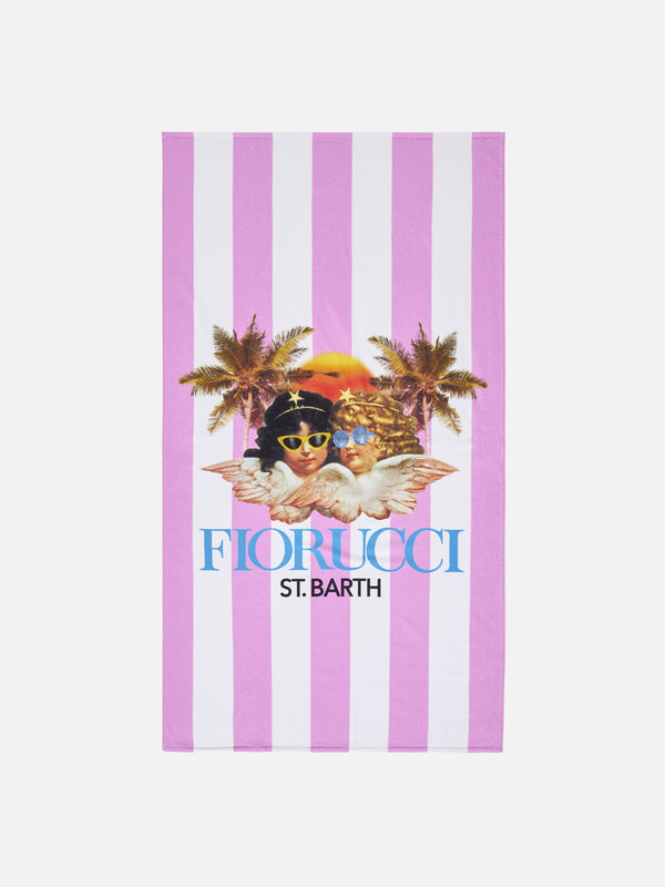 Weiches Frottee-Strandtuch mit Fiorucci Angels-Print | FIORUCCI SPECIAL EDITION