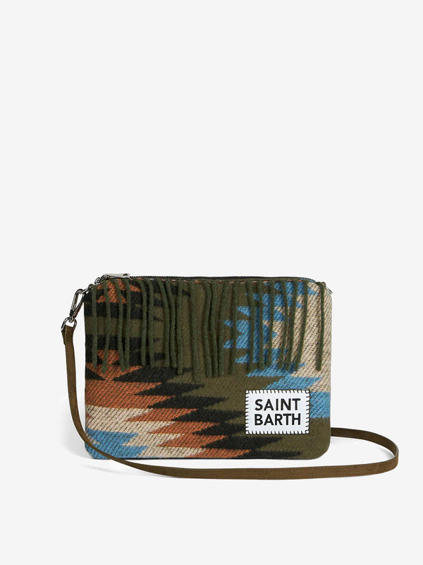 Pouch coperta a tracolla Parisienne con stampa etnica