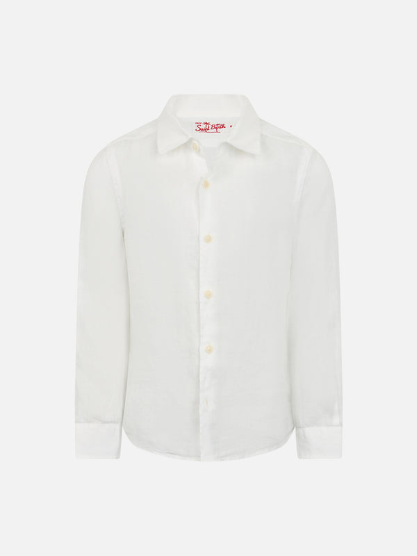 Agnes white linen shirt