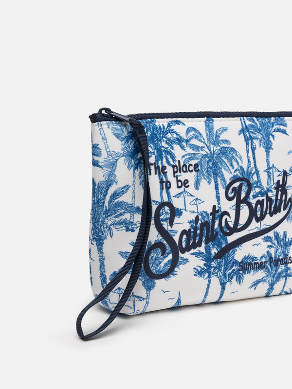 Toile de Jouy scuba pochette Aline