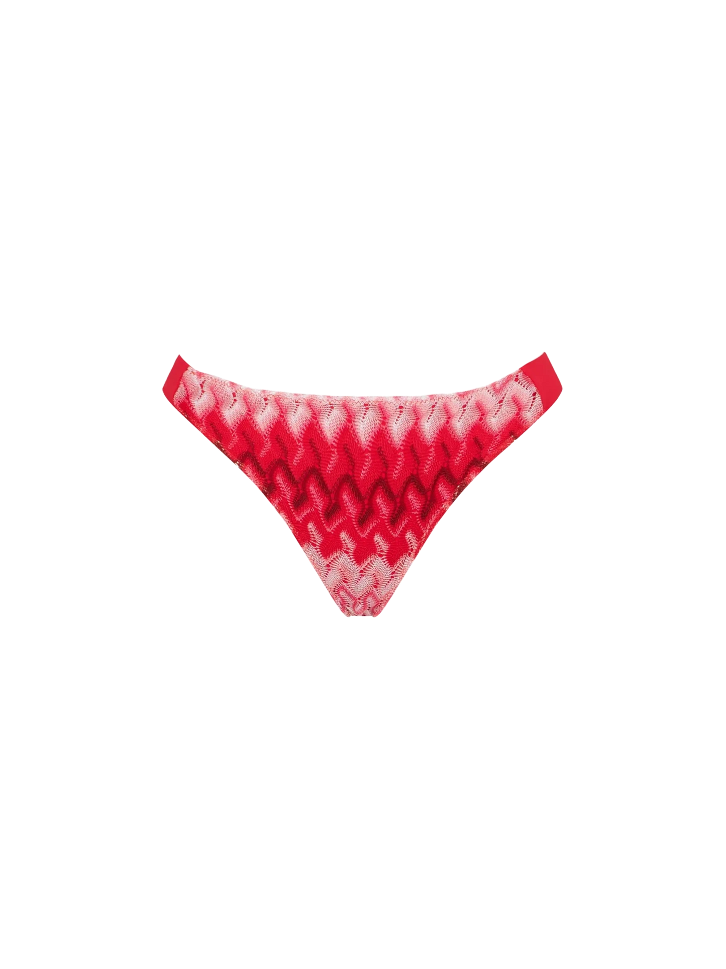 Red knitted chevron briefs