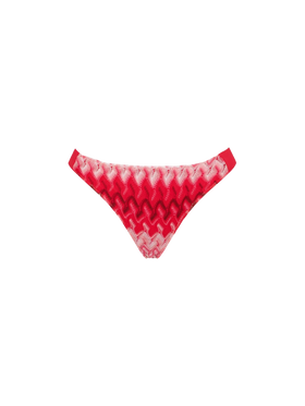 Red knitted chevron briefs