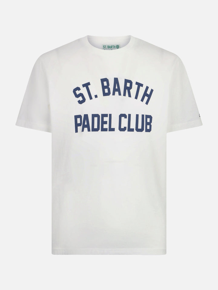 Man heavy cotton t-shirt with St. Barth Padel club - MC2 Saint Barth