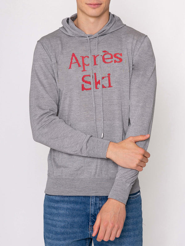 Maglia Après Ski in Misto Cashmere con cappuccio