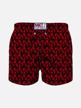 Badeshorts für Jungen aus leichtem Stoff mit Milan-Paisley-Print | MAILAND SONDERAUSGABE