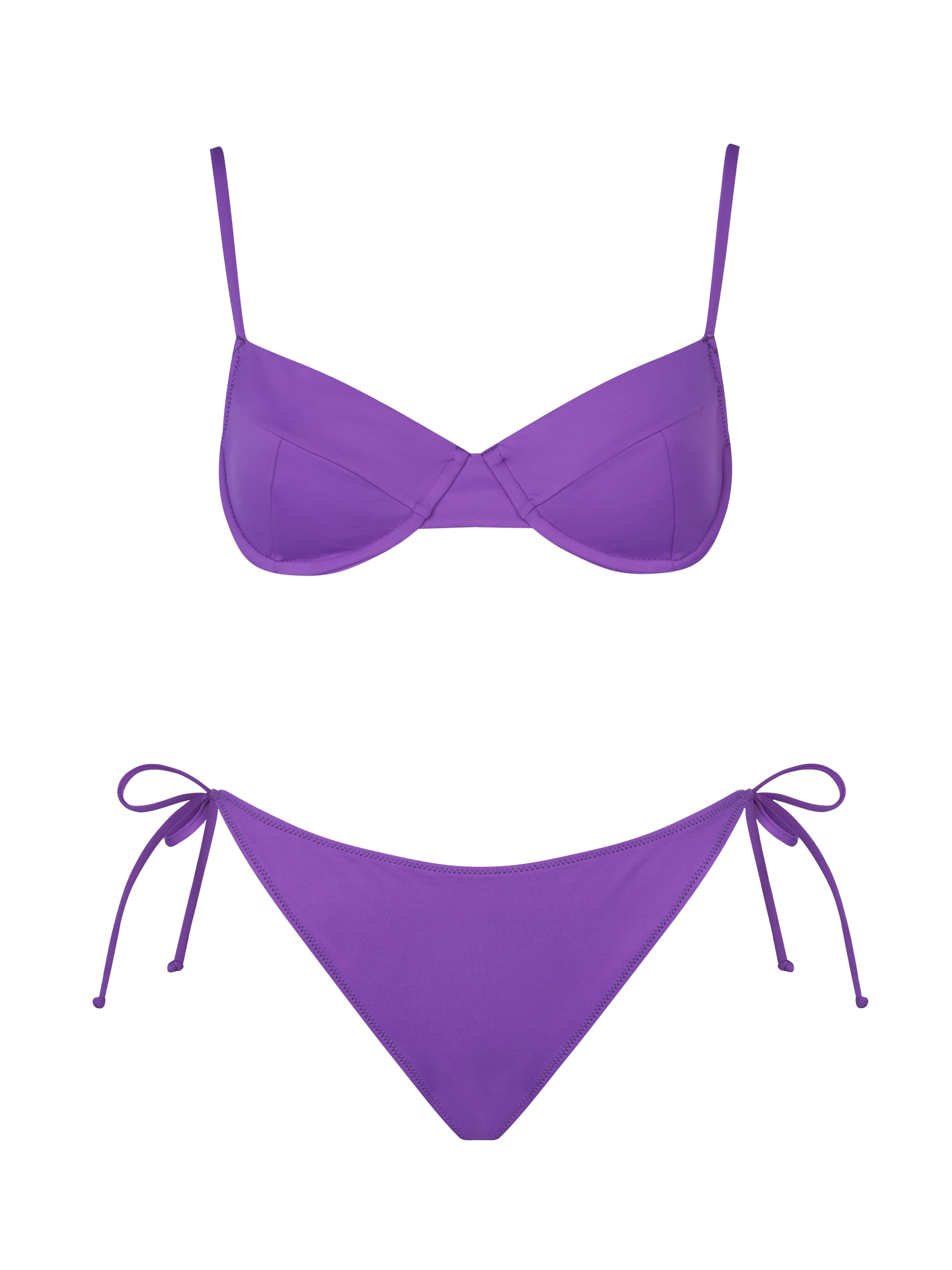 Woman purple bralette bikini - MC2 Saint Barth