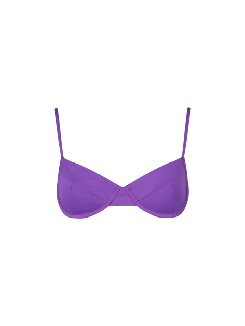 Woman violet underwired bralette swimsuit - MC2 Saint Barth