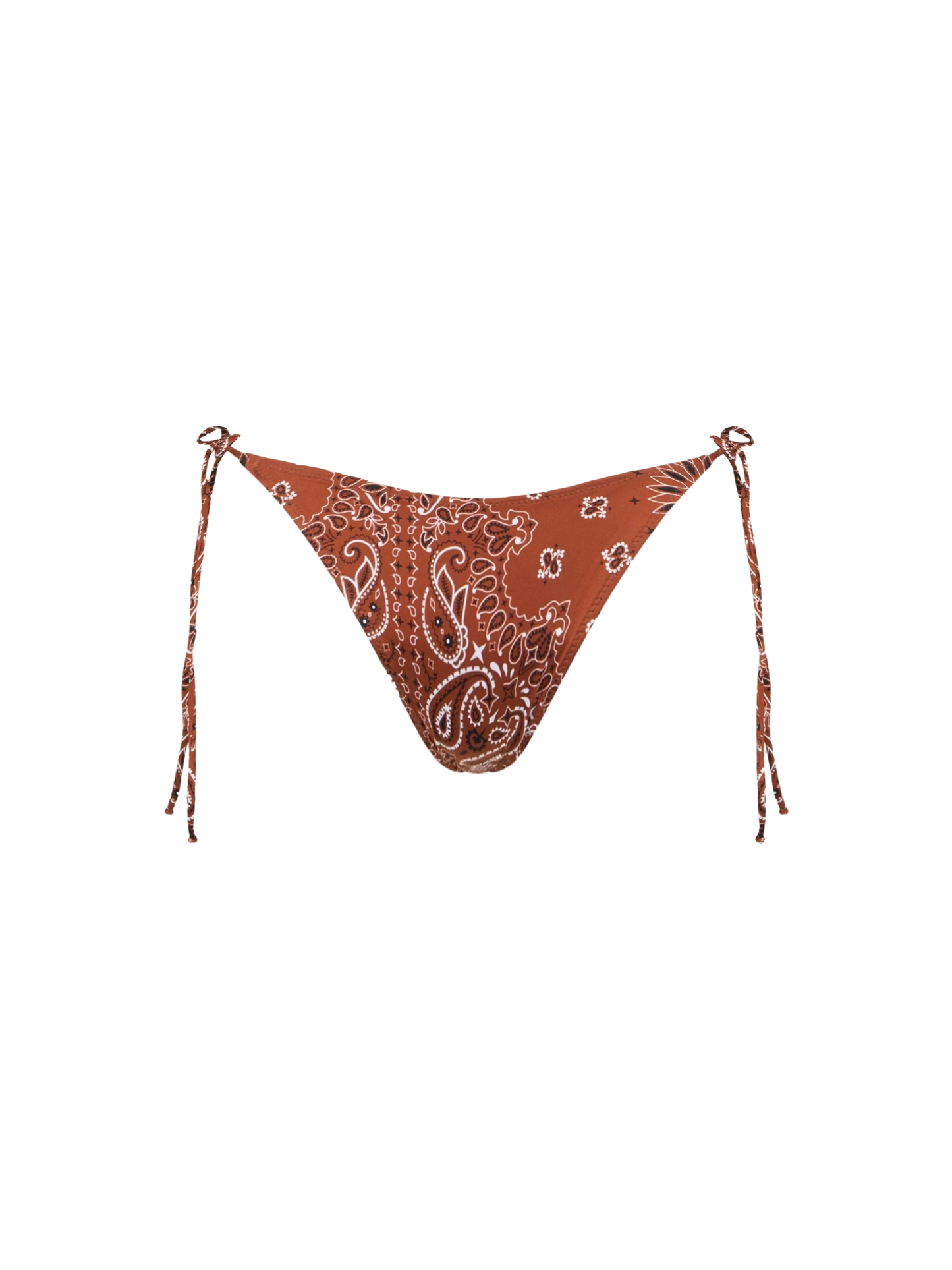Woman swim briefs with bandanna print