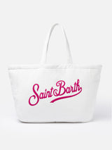 Borsa Beach Tote Double in spugna e cotone