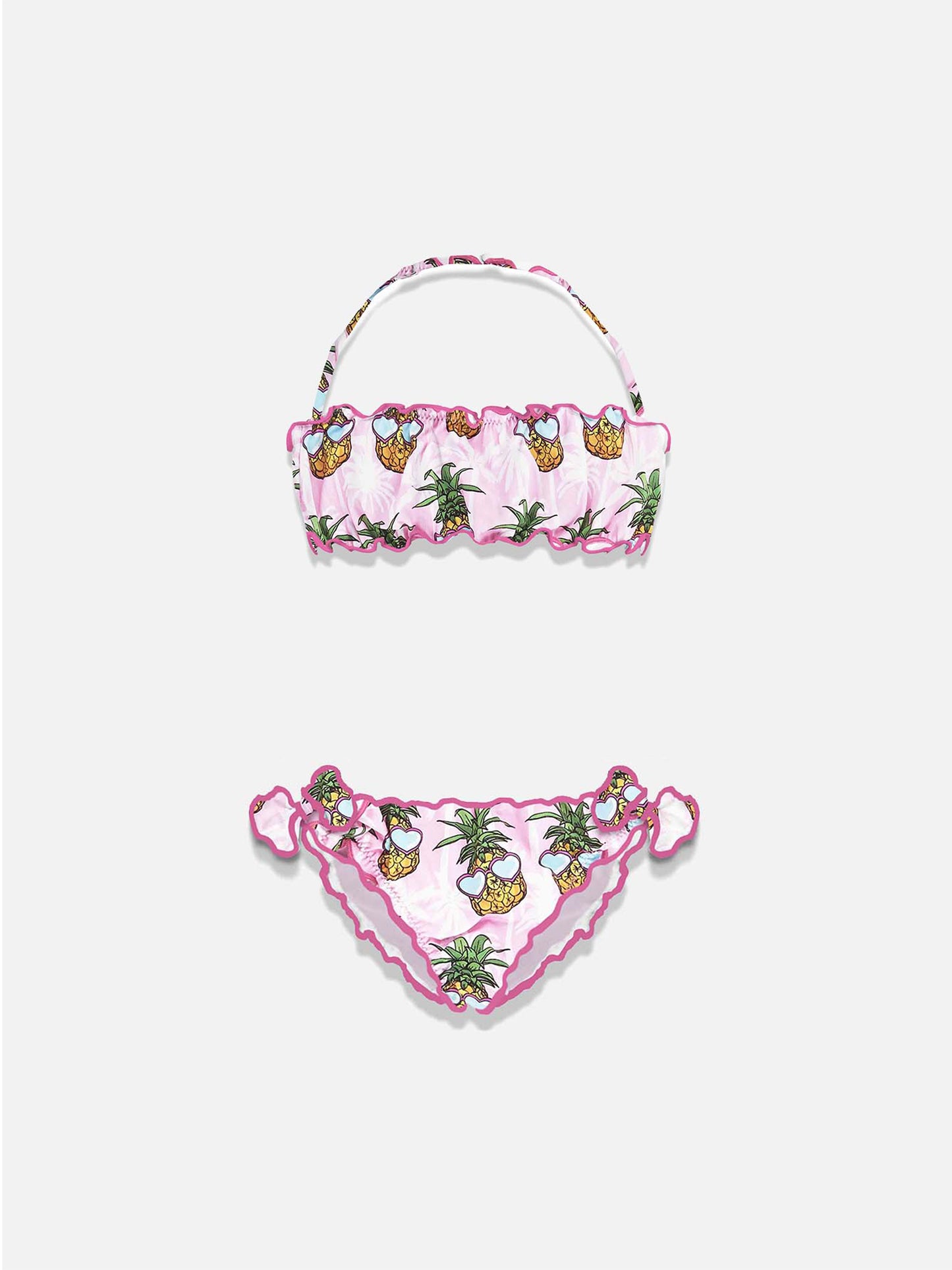 Girl bandeau bikini with pineapple print - MC2 Saint Barth