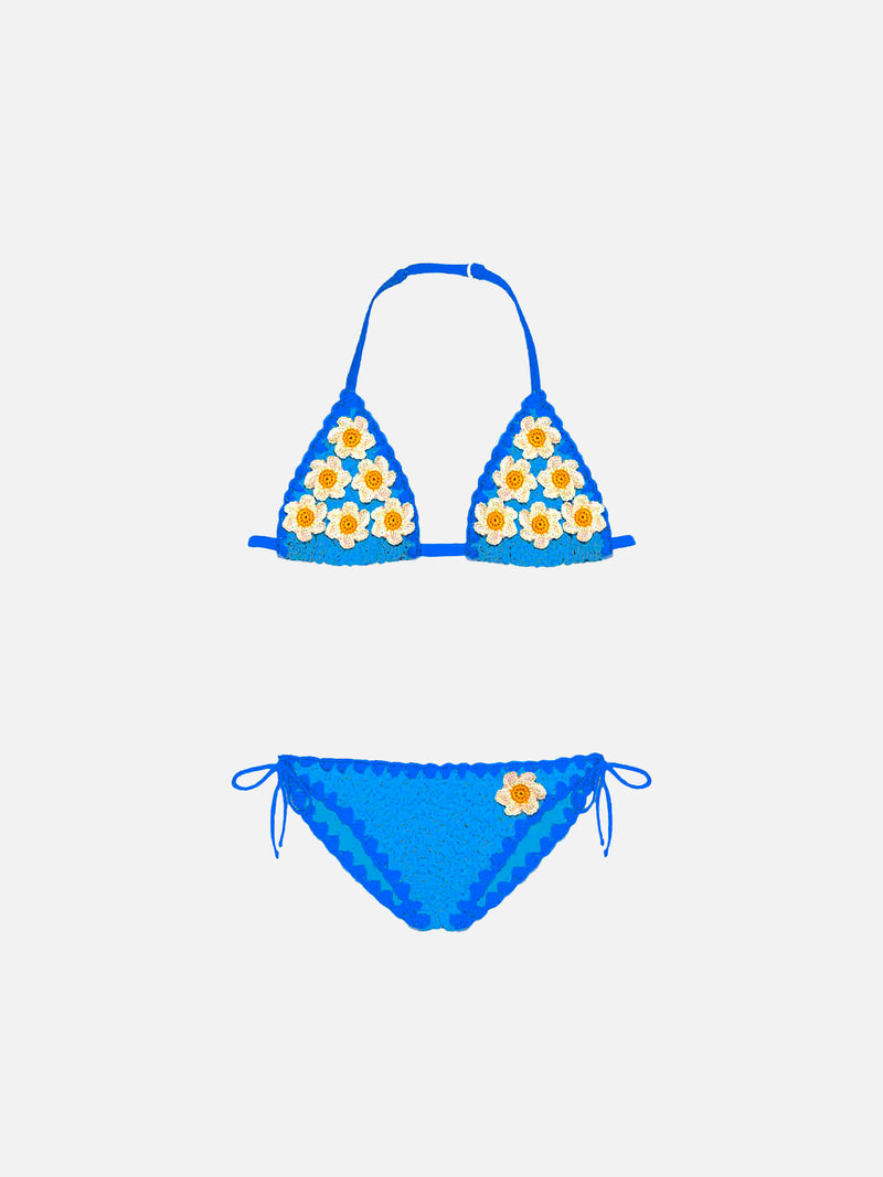 Bikini da bambina con ricamo