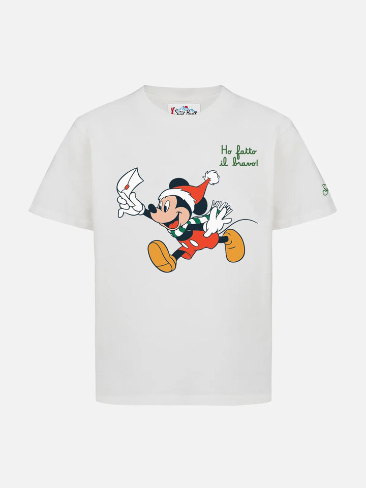 Heavy cotton t-shirt Cameron with Mickey Mouse print and embroidery | DISNEY SPECIAL EDITION