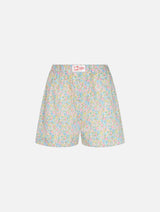 Damen Shorts aus Baumwolle mit Emma &amp; Georgina-Print Boxy | HERGESTELLT AUS LIBERTY-STOFF