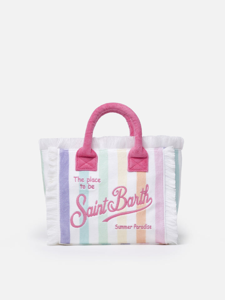 Frottee-gestreifte Colette Sponge-Handtasche