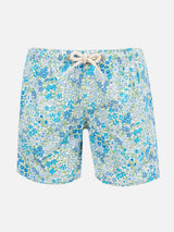 Boy mid-length Jean swim-shorts with Joanna Luise print | MADE WITH LIBERTY FABRIC