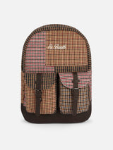 Rucksack mit Pied-de-Poule-Print