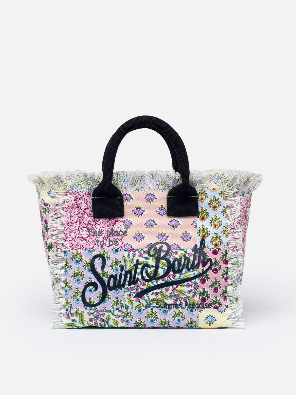 Flower cotton canvas Colette handbag