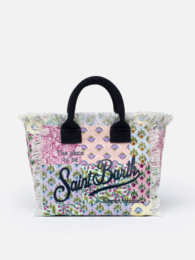 Flower cotton canvas Colette handbag