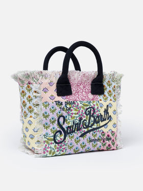 Flower cotton canvas Colette handbag