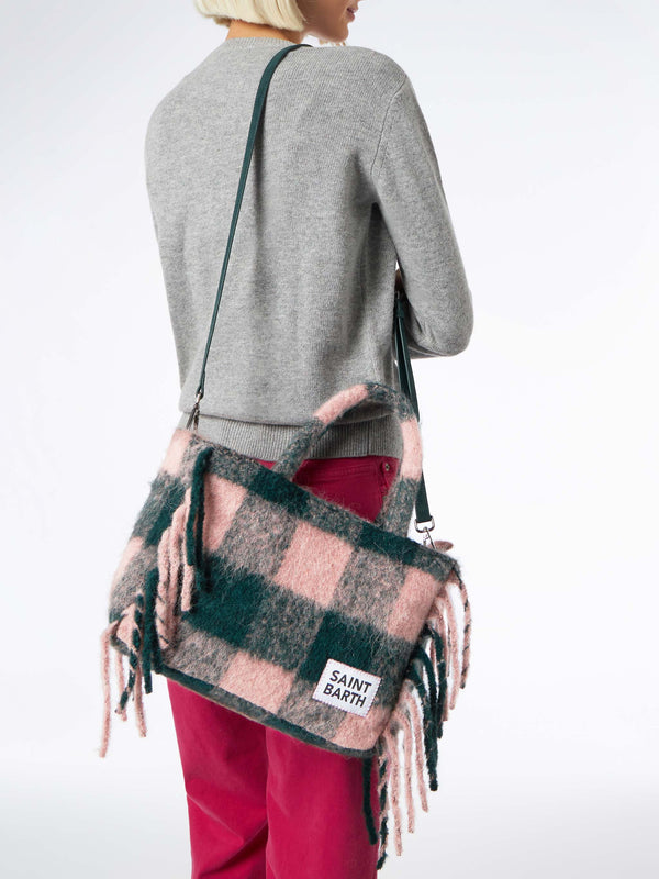 Borsa coperta Colette con stampa check